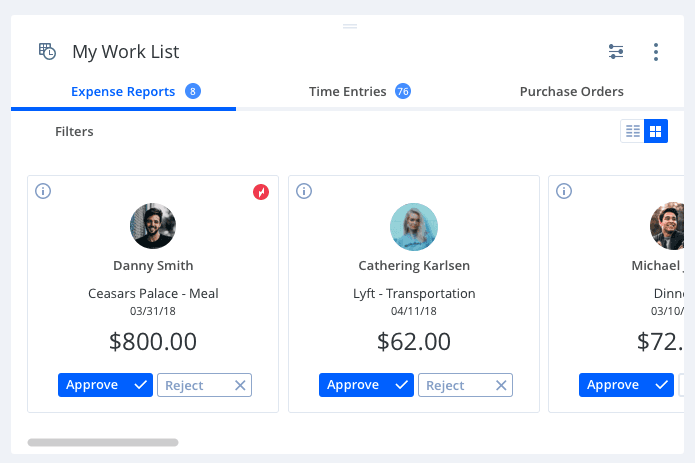 Worklist grid — a third view for the analytical user