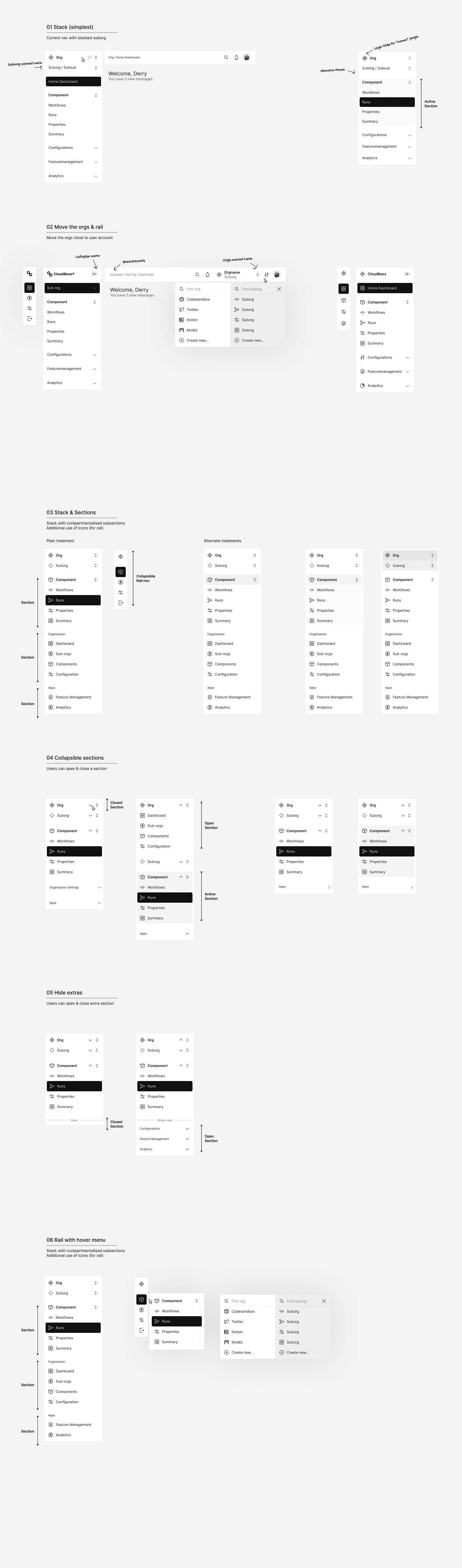 CloudBees Unify — navigation v4 options and structural exploration