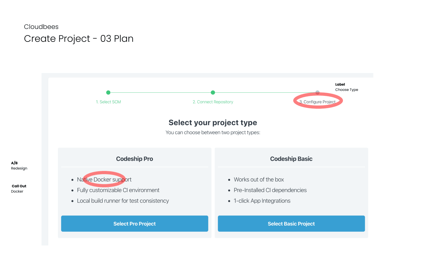 Codeship — current plan selection