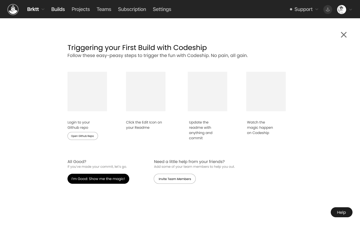 Codeship — help popover pattern