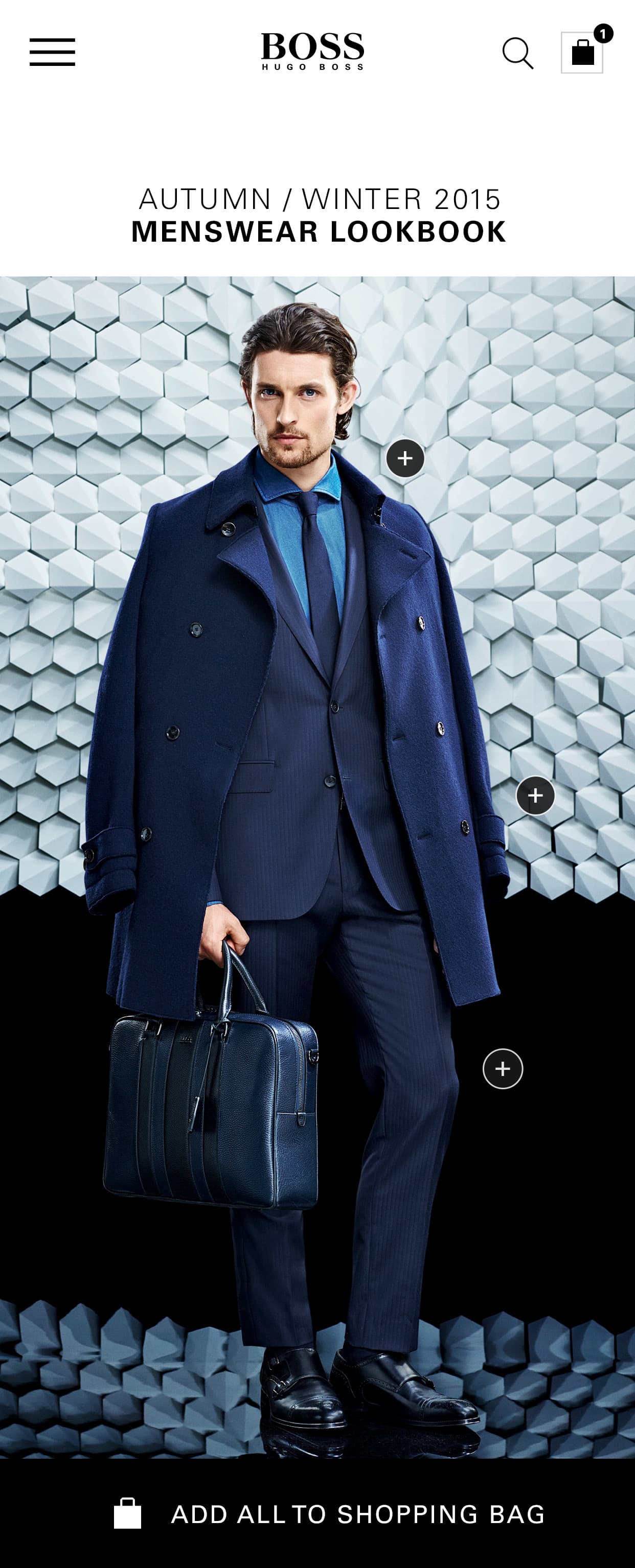 Hugo Boss lookbook — long-form composition