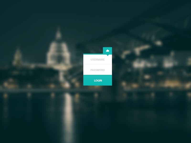 Dribbble — Menu