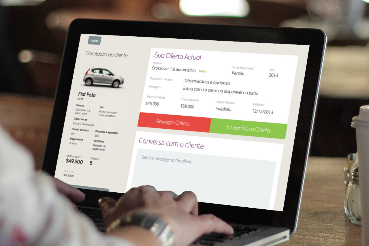 Carro.me mobile — make an offer flow