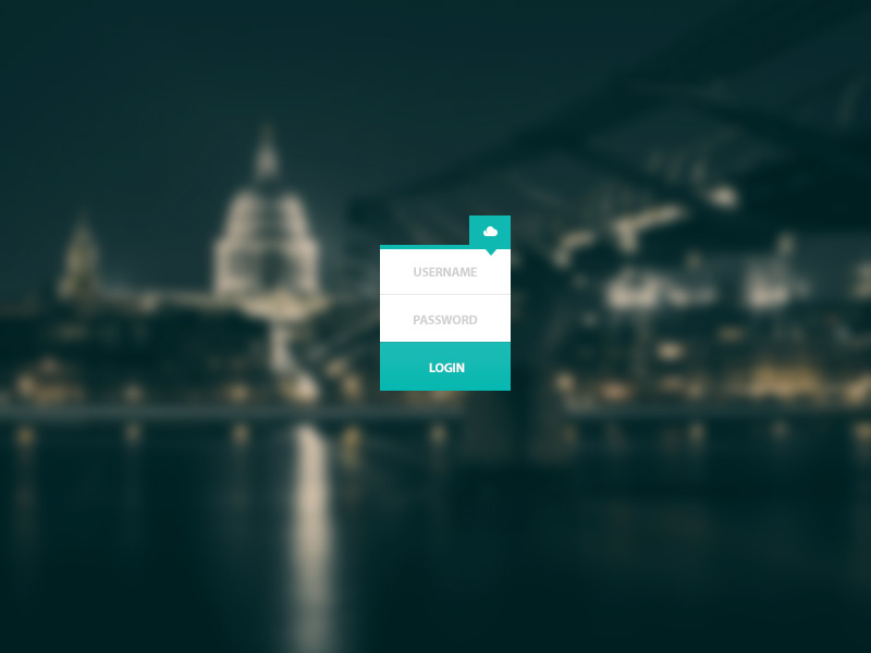 Dribbble — Menu