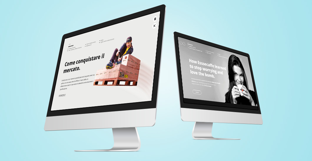 LLL agency site — desktop two-up